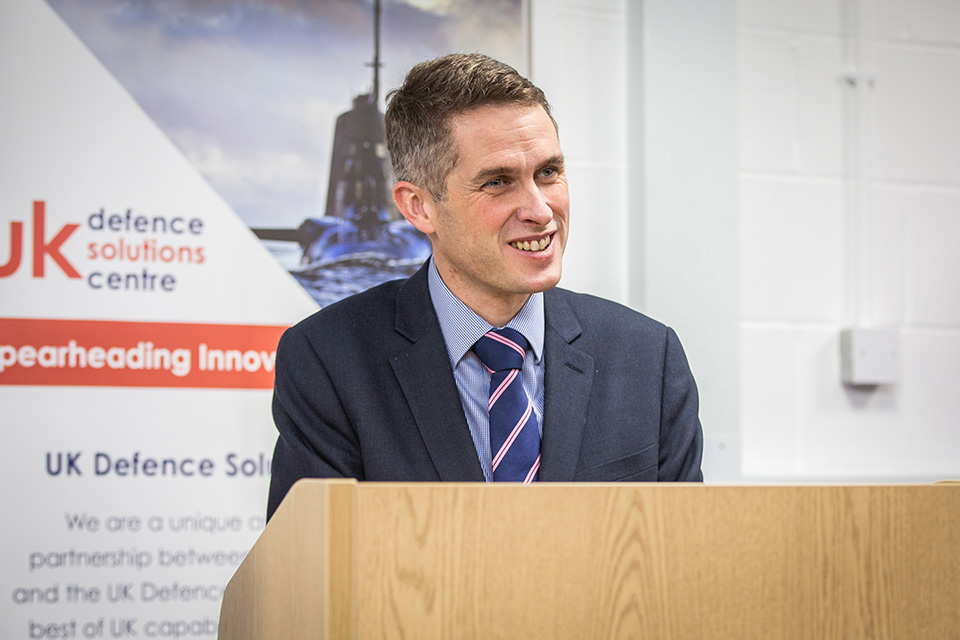 international defence contracts speech by Gavin Williamson