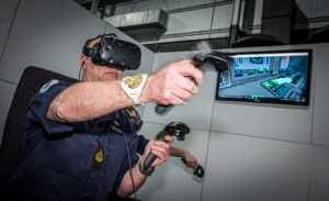 Military VIPs were treated to demonstrations at QinetiQ's facility of how emerging classroom technology will make training more efficient and effective.